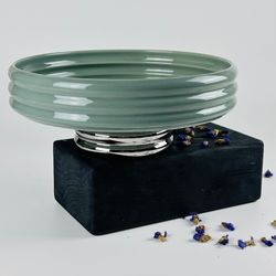 Lenardi 163-069 Фруктовница 26см на ножке MULTICOLOR в под.уп.(х8)Фарфор