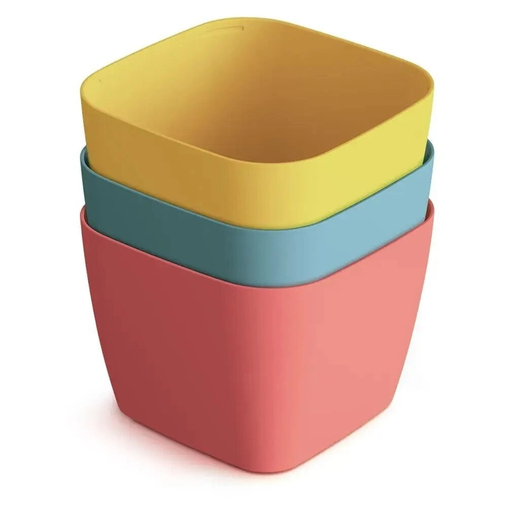 Горшок для суккулентов Фьюжн 0,6л набор 3 шт С378КОЛ