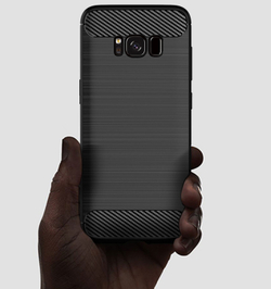 Чехол для Samsung Galaxy S8 цвет Black (черный), серия Carbon от Caseport