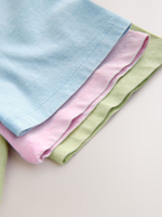 Футболка для девочки Next E44-344, 3 шт., Салатовый, Розовый, Голубой