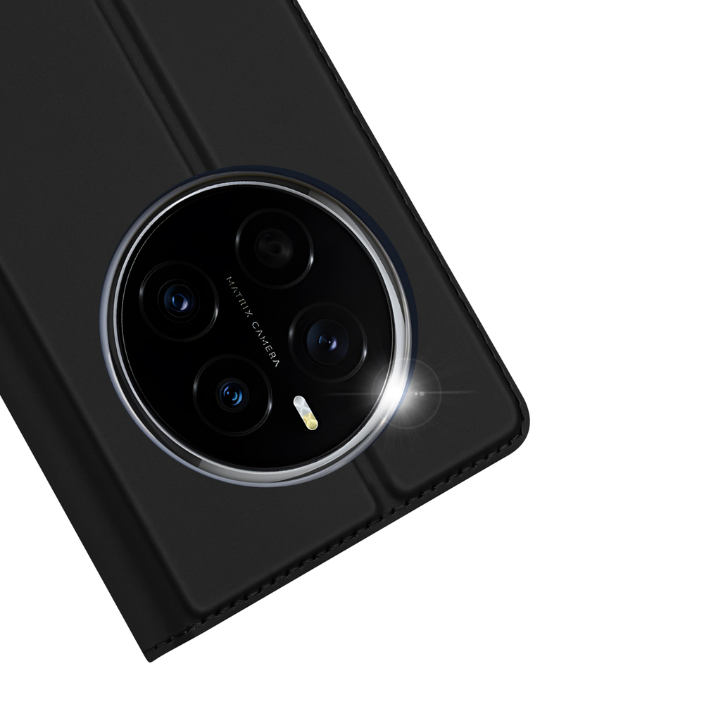 Чехол книжка из PU кожи черного цвета от Dux Ducis для Honor Magic 7, серия Skin Pro Series Case