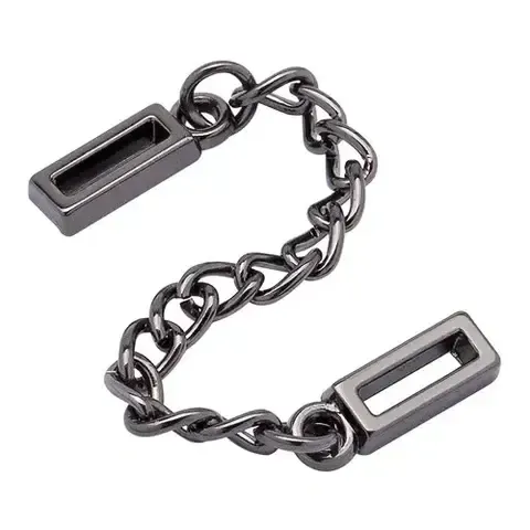 Вешалка-цепочка 70*5мм, металл, черный никель