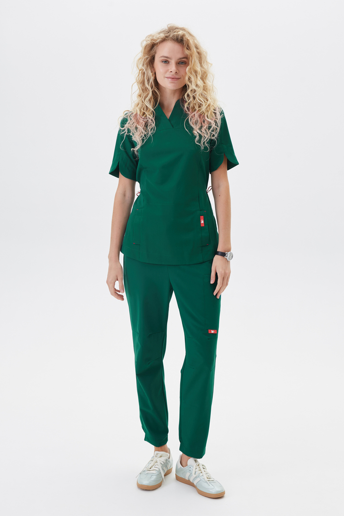 Джоггеры медицинские унисекс Кайтеки, малахит