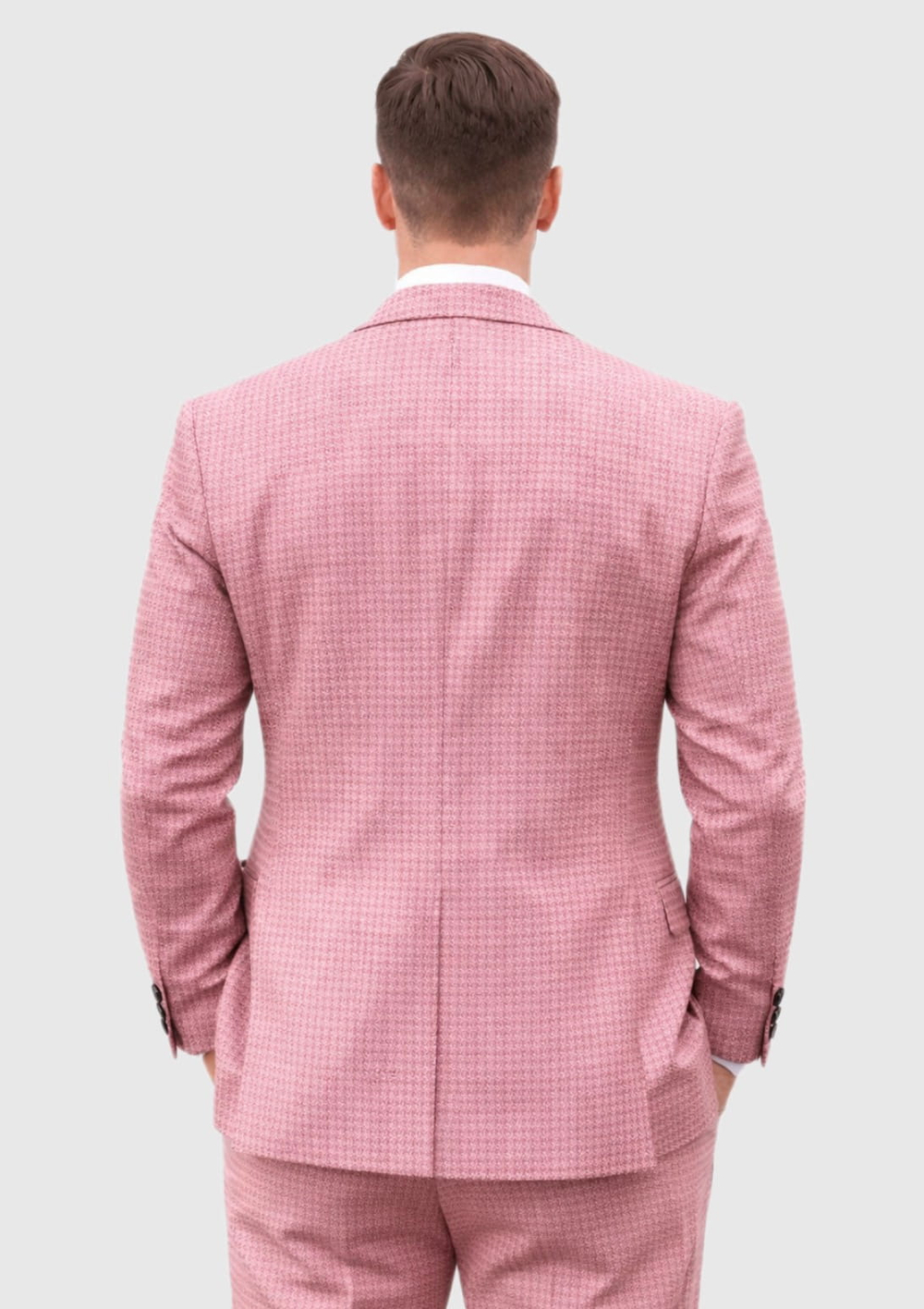 Мужской костюм двойка (розовый) Б45