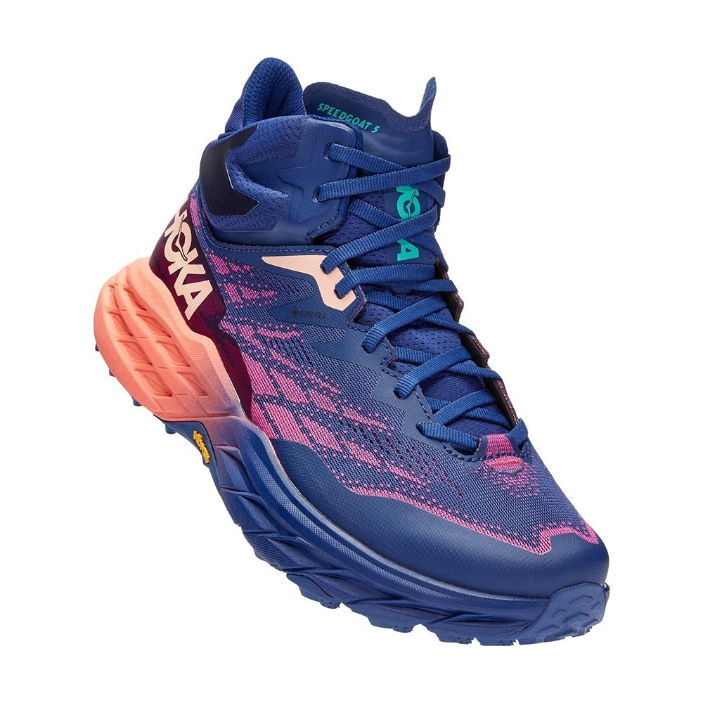 Кроссовки женские HOKA W SPEEDGOAT 5 MID GTX Bellwether Blue / Camellia