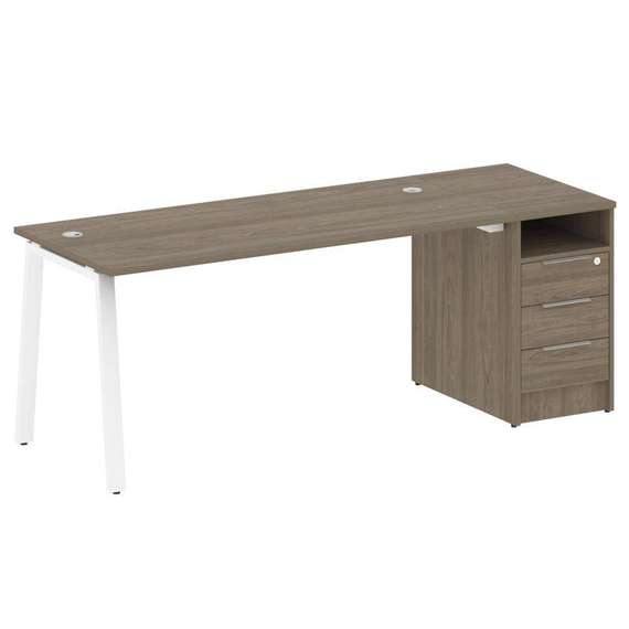 Метал Систем Рабочая станция с тумбой на А-образном м/к БА.РС-СТП-1.4