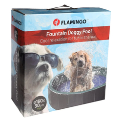 Бассейн для собак с распылителем воды Flamingo