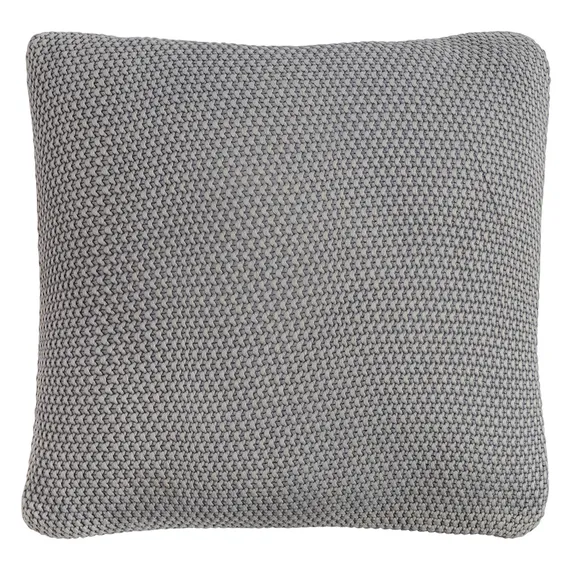 Подушка декоративная из стираного хлопка серого цвета из коллекции essential, 45х45 см