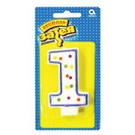 Праздничная свеча цифра "1" высотой 7,6 см
