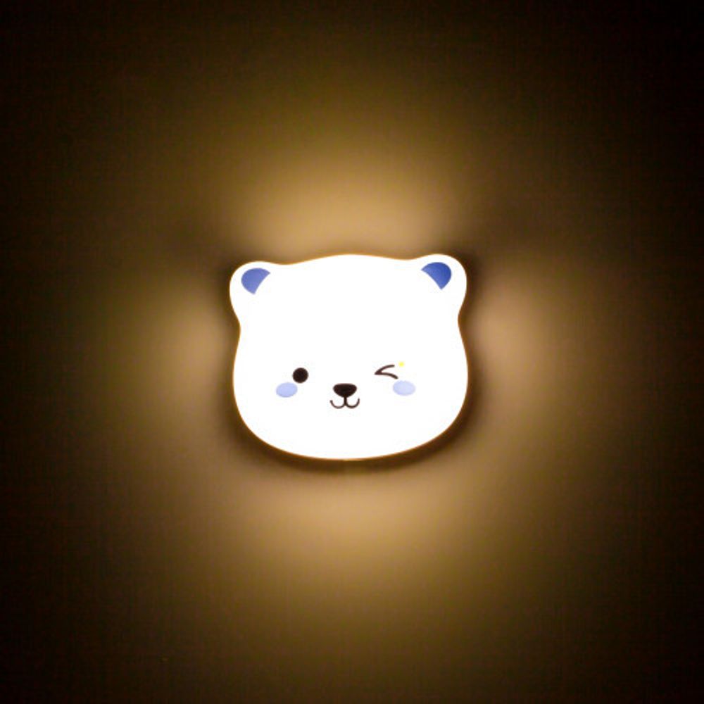 Ночник - светильник светодиодный ЭРА NLED-466-1W-W настенный аккумуляторный белый