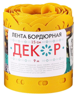ЛЕНТА БОРДЮРНАЯ ДЕКОР 15СМХ9М БД-15/9 ЖЕЛТЫЙ