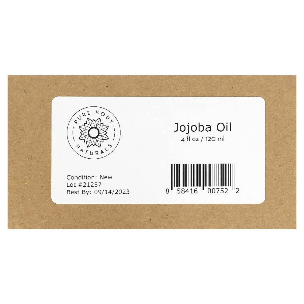 Pure Body Naturals, Чистое органическое масло жожоба, 120 мл (4 жидк. унц.)