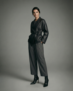 Кожаная куртка SENARI (black)