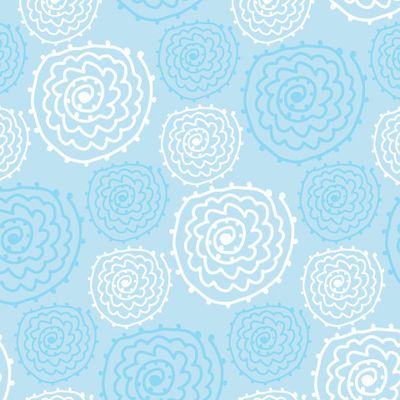 Buy blue designer interior fabric Abstract flowers