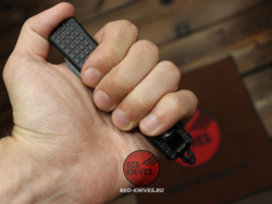 Нож Microtech Ultratech Delta Shadow Frag T/E - черный клинок танто + запчасти МТ1