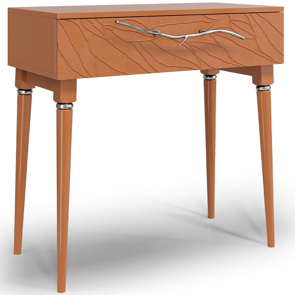 Консоль Арт Колор leaves Классик Сильвер Томленый оранжевый