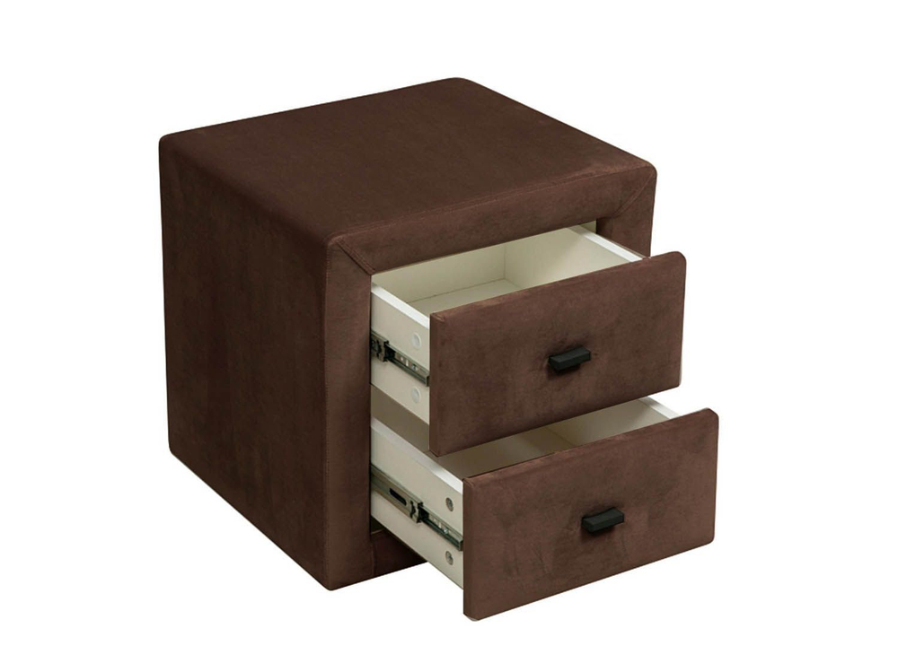 06.34-01 тумба прикроватная Гамма велюр шоколад