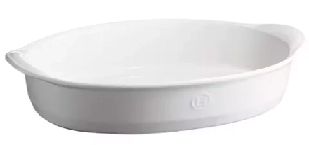 Emile Henry - Форма для запекания овальная 41х26см, белая. / артикул   119054  / GTIN 00773256
