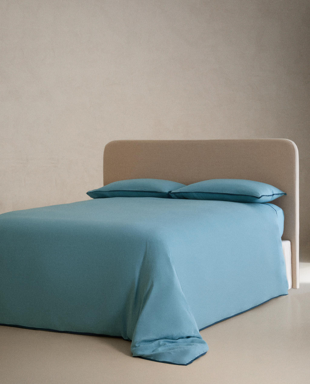 Пододеяльник Zara Home хлопок, лён 100%, однотонный, 4126/088