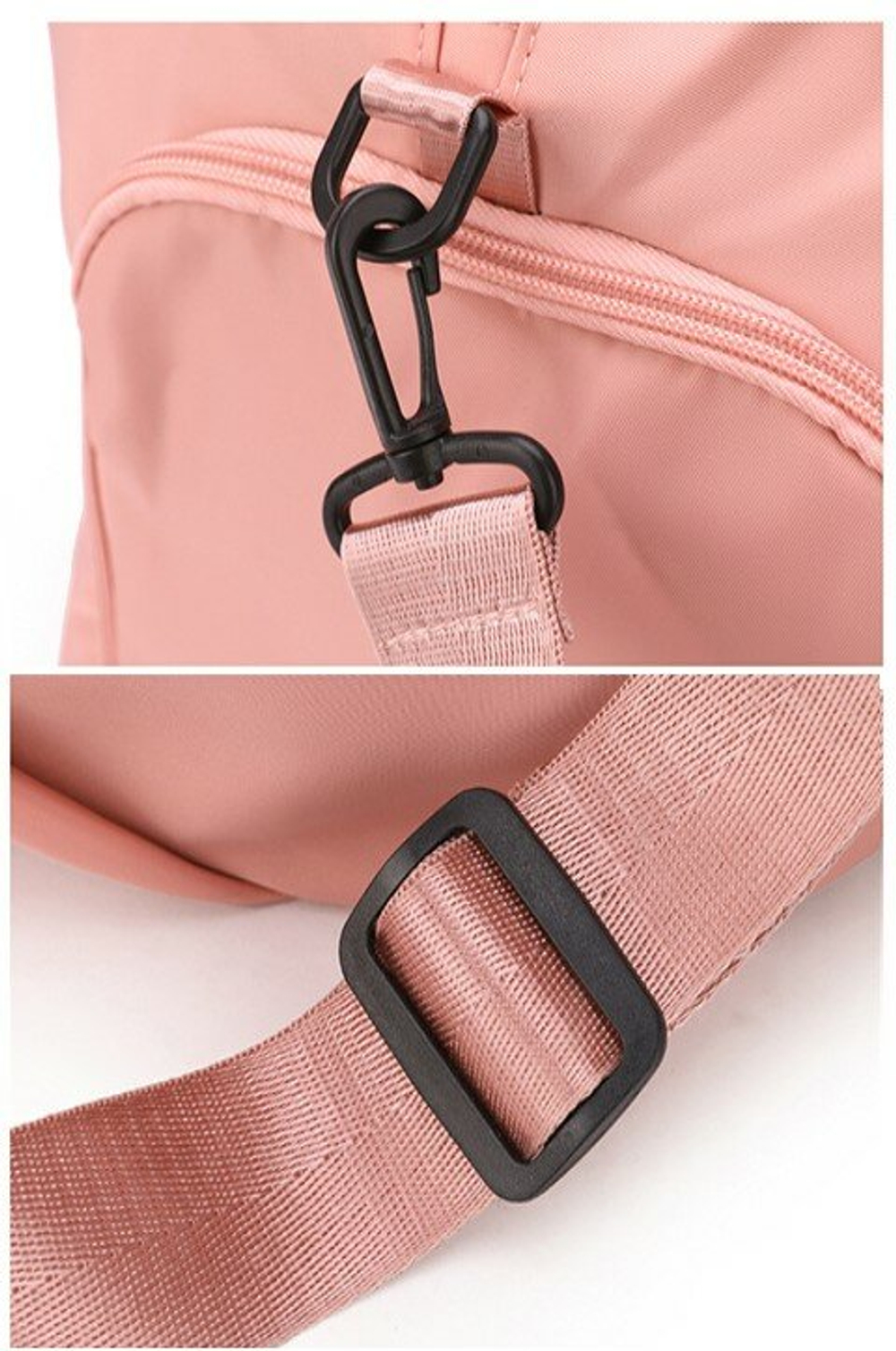 Сумка спортивная дорожная, розовая 43*26*30см