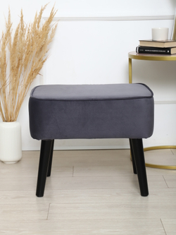 Пуф "Donatello"антивандальный велюр Grafit/венге