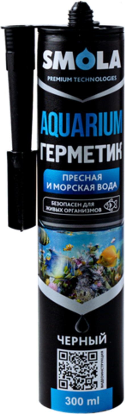 Силикон аквариумный SMOLA AQUARIUM черный 300мл