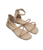 Кожаные босоножки Patrizia Pepe - бежевый(PPJ285)