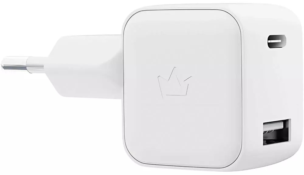 Зарядное устройство VLP G-Charge 20W USB-C+USB-A PD QC USB, USB Type-C белый