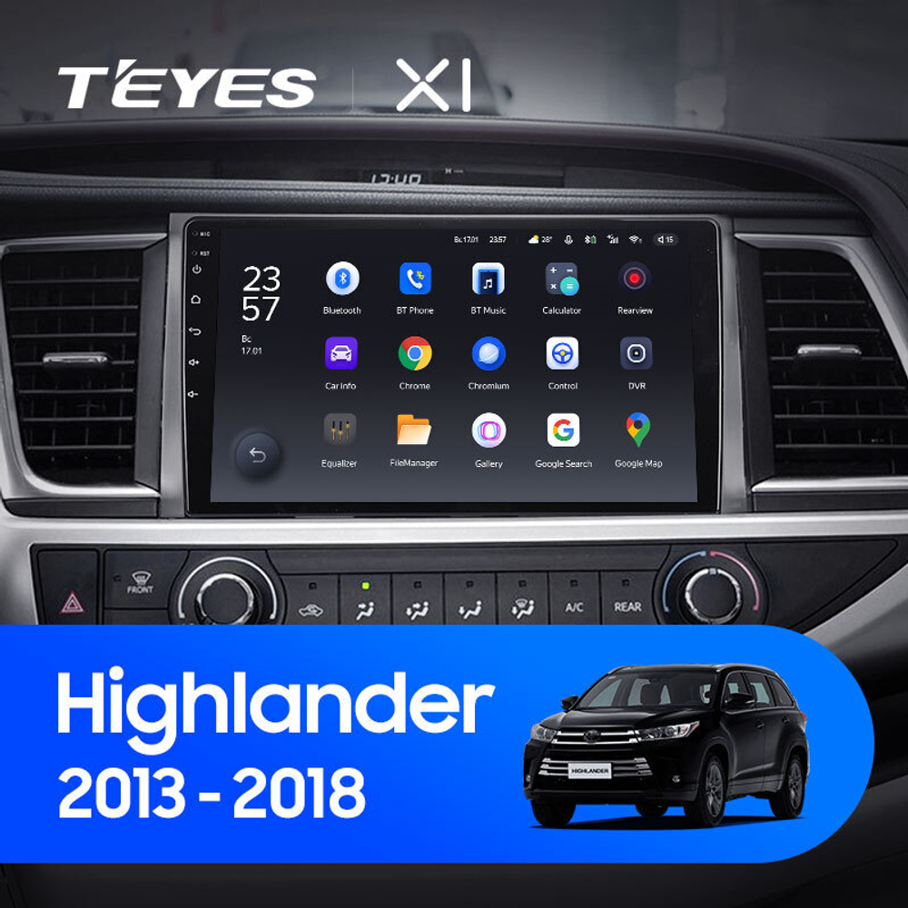 Teyes X1 10" для Toyota Highlander 2013-2018