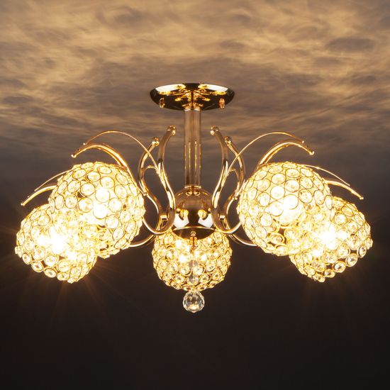 7777/5 / потолочный светильник /   золото