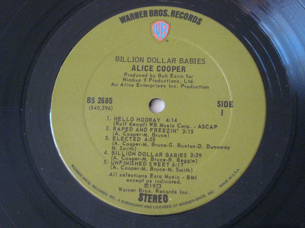 Alice Cooper / Billion Dollar Babies (LP)