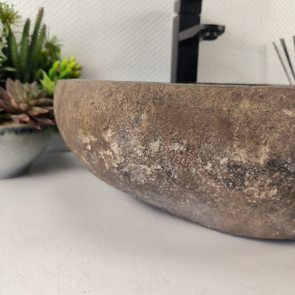 Раковина из речного камня RS-65449 45*34*15 0861