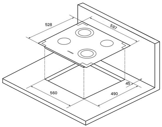 Электрическая варочная панель Kuppersberg FA6RC GOLD