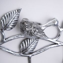 Вешалка настенная "Терра Гаэта" (с 3-мя крючками) Античное серебро