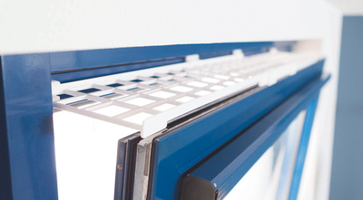 Решётка защитная, раздвижная, 75–125 см × 16 см, белый, Trixie