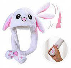 Шапочка Зайчик с двигающимися ушками и подсветкой