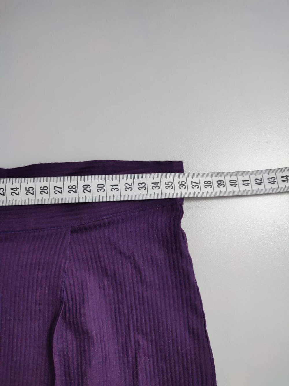 Брюки сливовые в полоску 44-46 размер