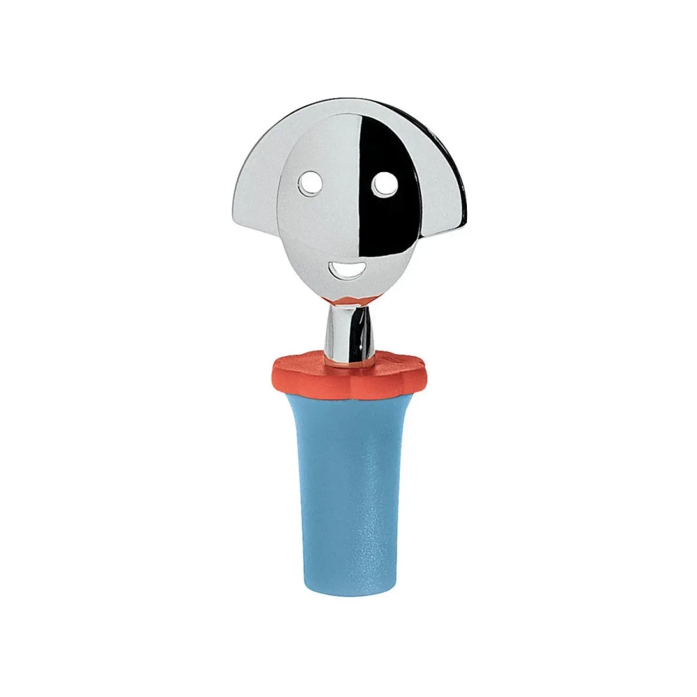 Alessi Пробка для вина Anna Stop 2 синяя