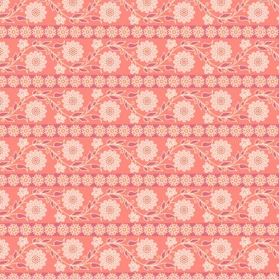 Цветочный узор в полоску