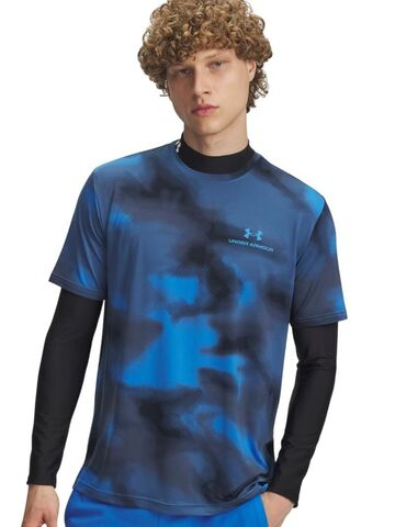 Мужская теннисная футболка Under Armour Vanish Energy Printed Short Sleeve - blue atlantis