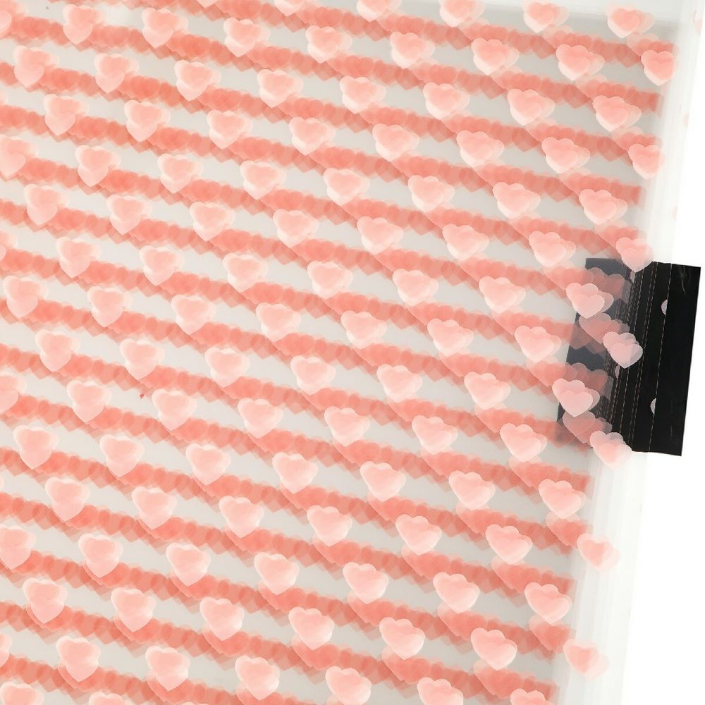 ЛИСТ МЕЛКИЕ СВ-РОЗОВЫЕ СЕРДЕЧКИ 58*58/20шт