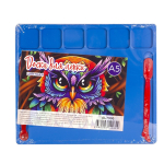 Доска для лепки Alingar А5, "Сова", 2 стека, с бортом, пластик, цвет ассорти