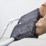 5477720 Варежки-муфты на ручку коляски, 2 шт., стеганные, цвет серый