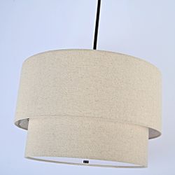 Подвесной Светильник Rh Two-Tier Round Shade Linen By Imperiumloft