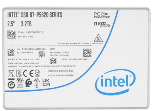 Накопитель SSD U.2 Solidigm D7-P5620 3200 ГБ