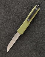 Автоматический складной нож SteelBro Ultratech T/E Tanto Cerakote Crocodile VG-10 123-10CROCS (зеленый-металик)