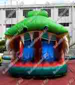 Коммерческий надувной батут "Тоннель Крокодил"