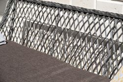 "Латте" диван двухместный из искусственного ротанга, цвет графит