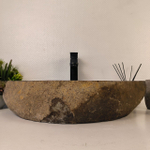 Каменная раковина из речного камня RS-05463 (60*36*14) 0857 из натурального камня