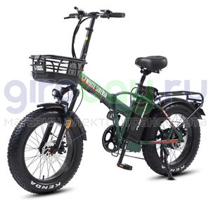 Электровелосипед WHITE SIBERIA SLAV PRO 1000W 48V/13A Elki Green (зеленый) фото